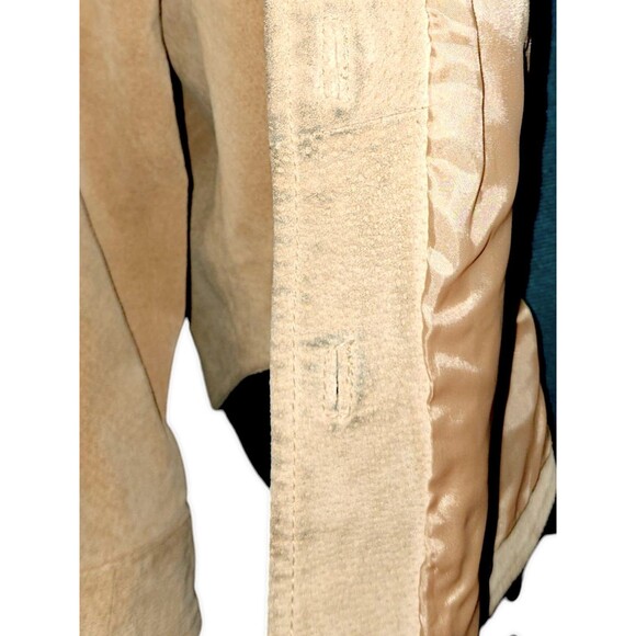 VTG Chadwicks Suede Tan Leather Womens Shacket Jacket Sz M Reg *Interior… - Picture 6 of 7